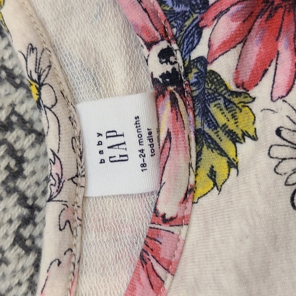 Gap Floral Causal Fit and Flare Dress Size 18-24 M - Picture 3 of 4